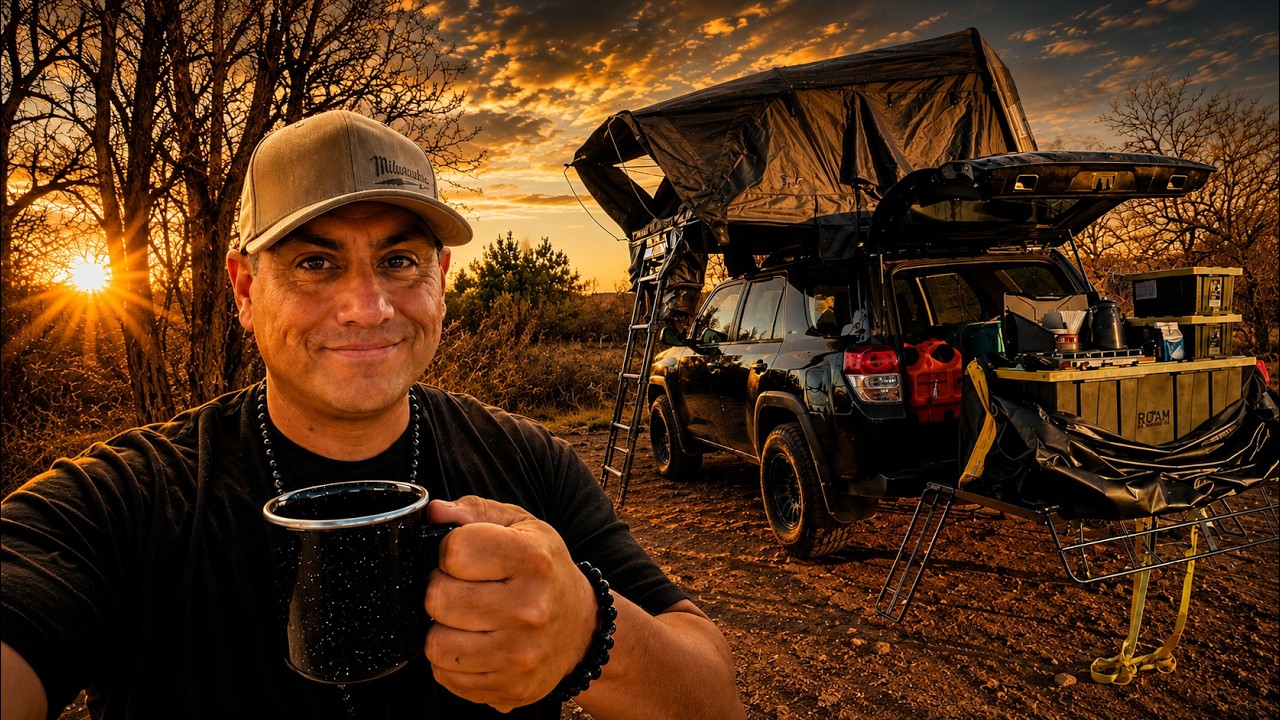 Solo Camping Texas Canyons | Off-Trail Hiking & 30 Feet from a Wild Buffalo