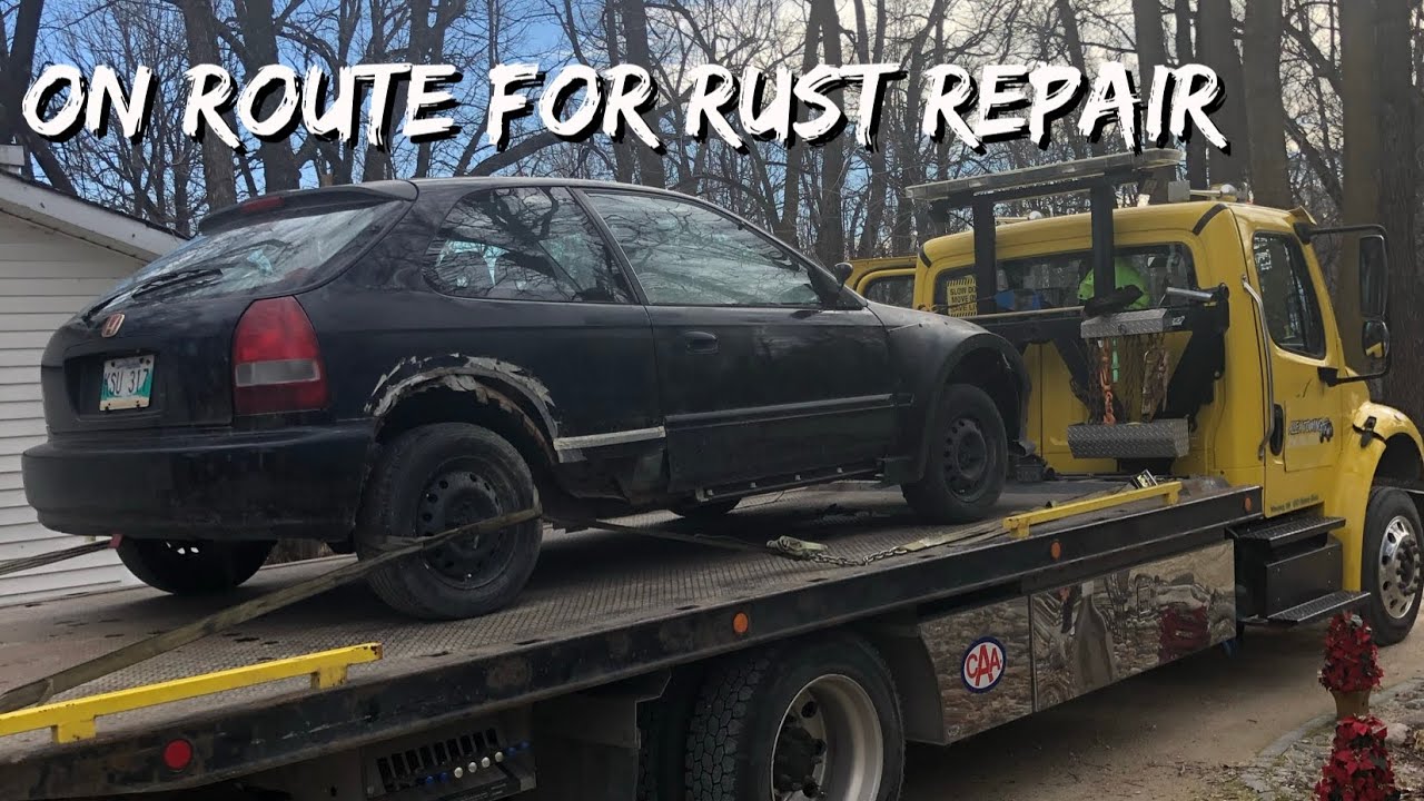 2000 Honda Civic Rear Lower Quarter Panel and Rocker Rust Repair Part 2