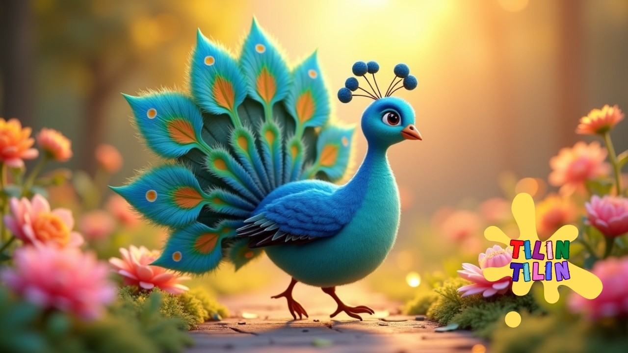 🌈🦚 Canções Infantis | Pavão Colorido 🎶 Música Infantil Divertida