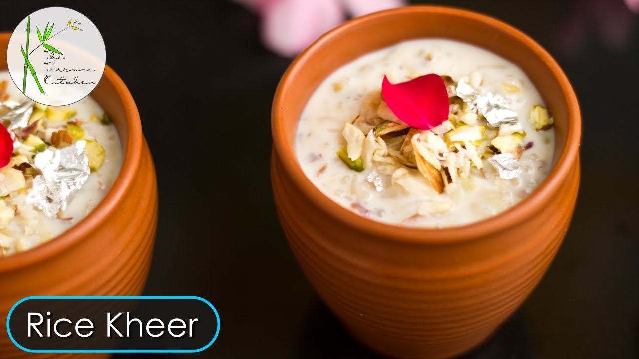 Rice Kheer | Pudding | Payasam Recipe ~ Rose Flavoured