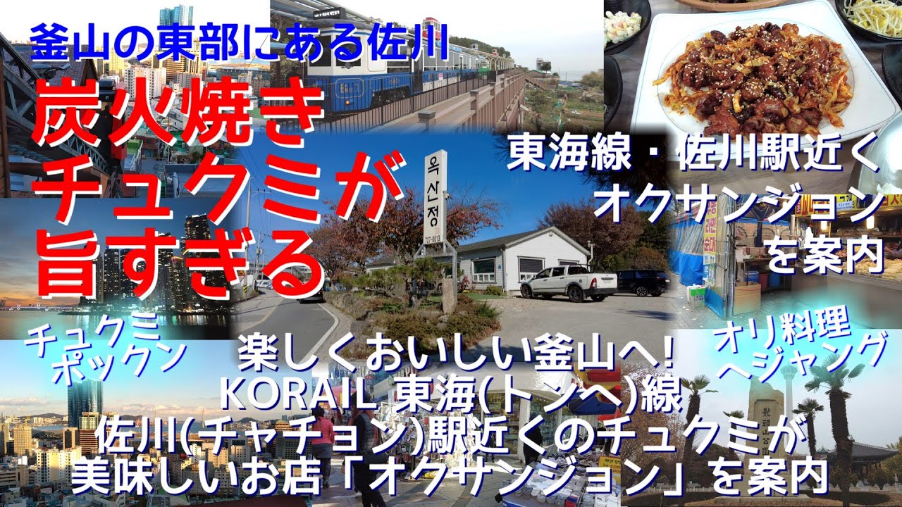 釜山郊外｜炭火焼きチュクミが絶品！東海線・佐川(チャチョン)の名店「オクサンジョン」を案内