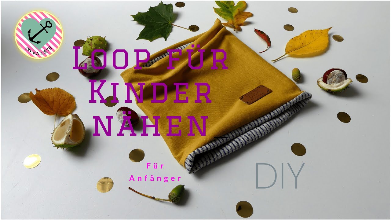 DIY Wendeloop f&uuml;r Kinder n&auml;hen | Ohne Schnittmuster | N&auml;hen f&uuml;r Anf&auml;nger |  N&auml;hanleitung