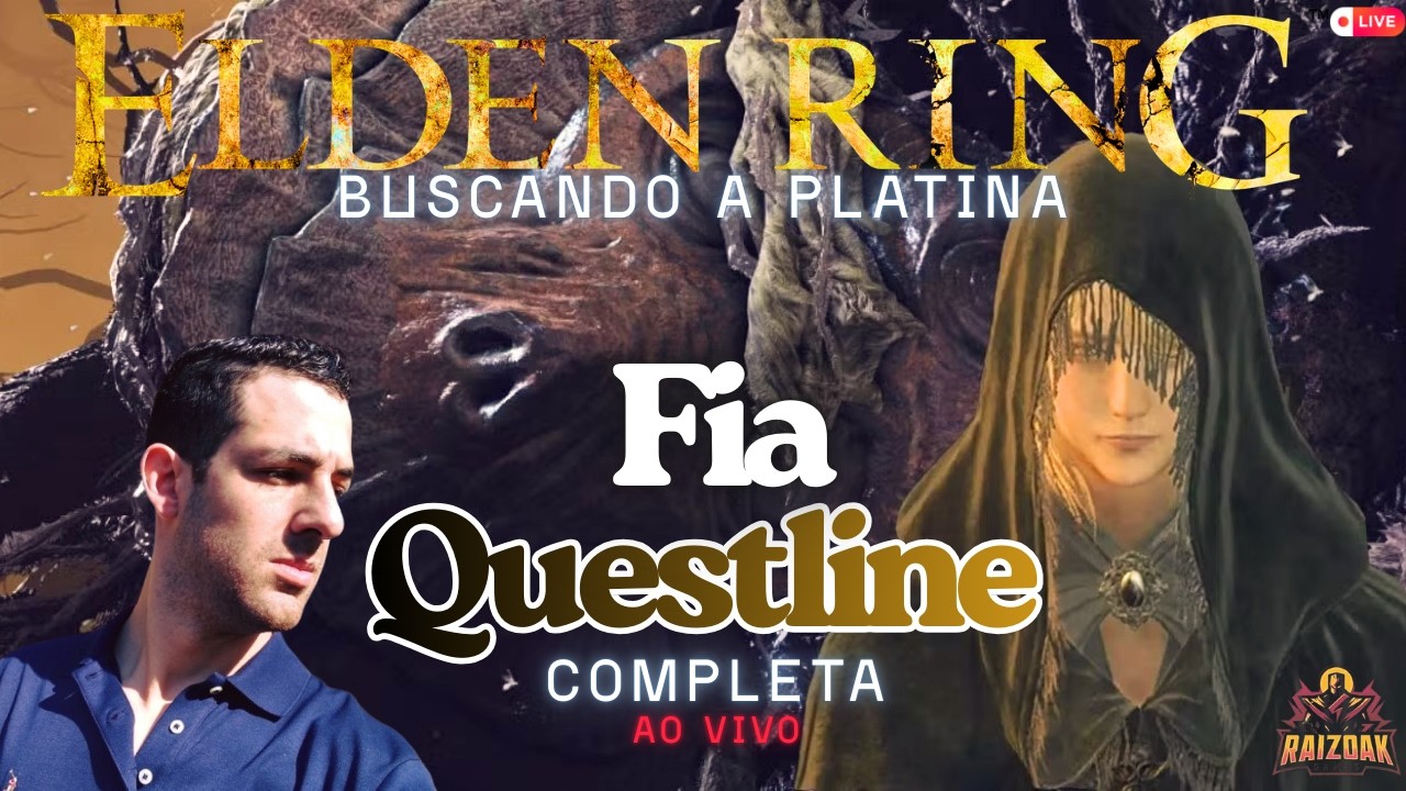 🔴QUEST DA FIA COMPLETA AO VIVO! NPC MAIS SOMBRIA de Elden Ring NG+3