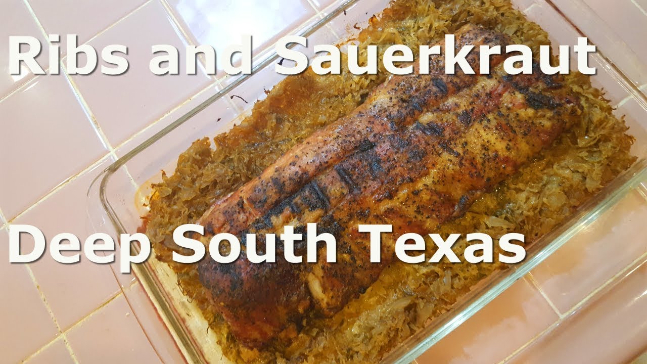 Ribs and Sauerkraut, simple, easy and good.