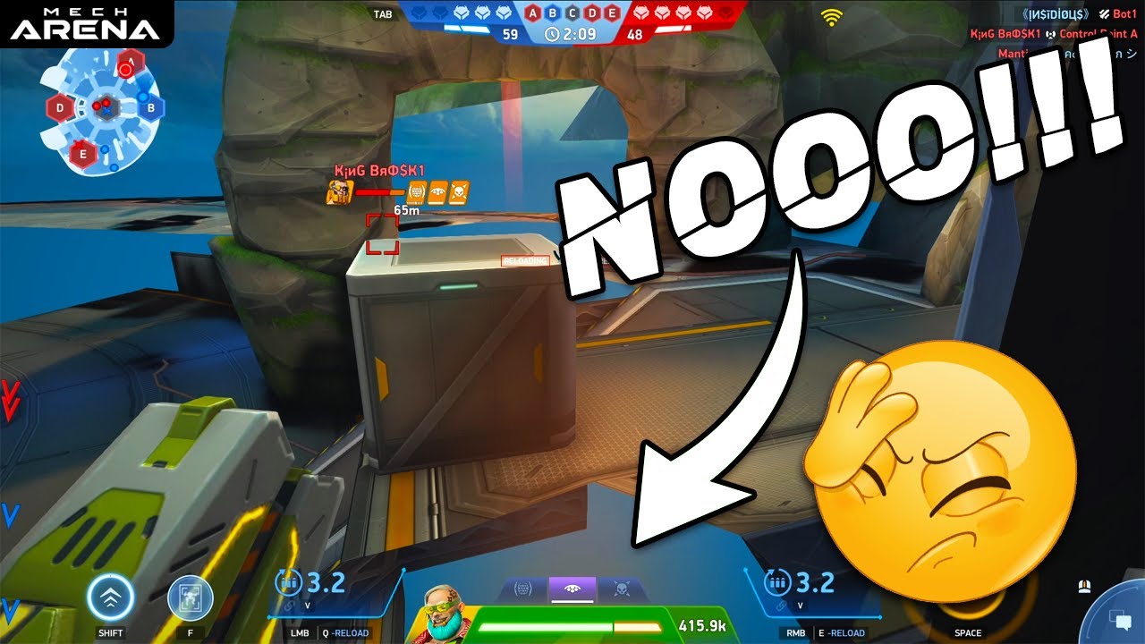 My Deathwalker Got Stuck on the New Map | Mech Arena | Full MODS CPC Customs