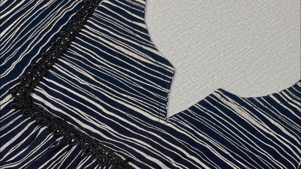 فصال وخياطة صدر دشداشة زخمة مربعة قياس XL#اكلسبور #خياطة #دشاديش