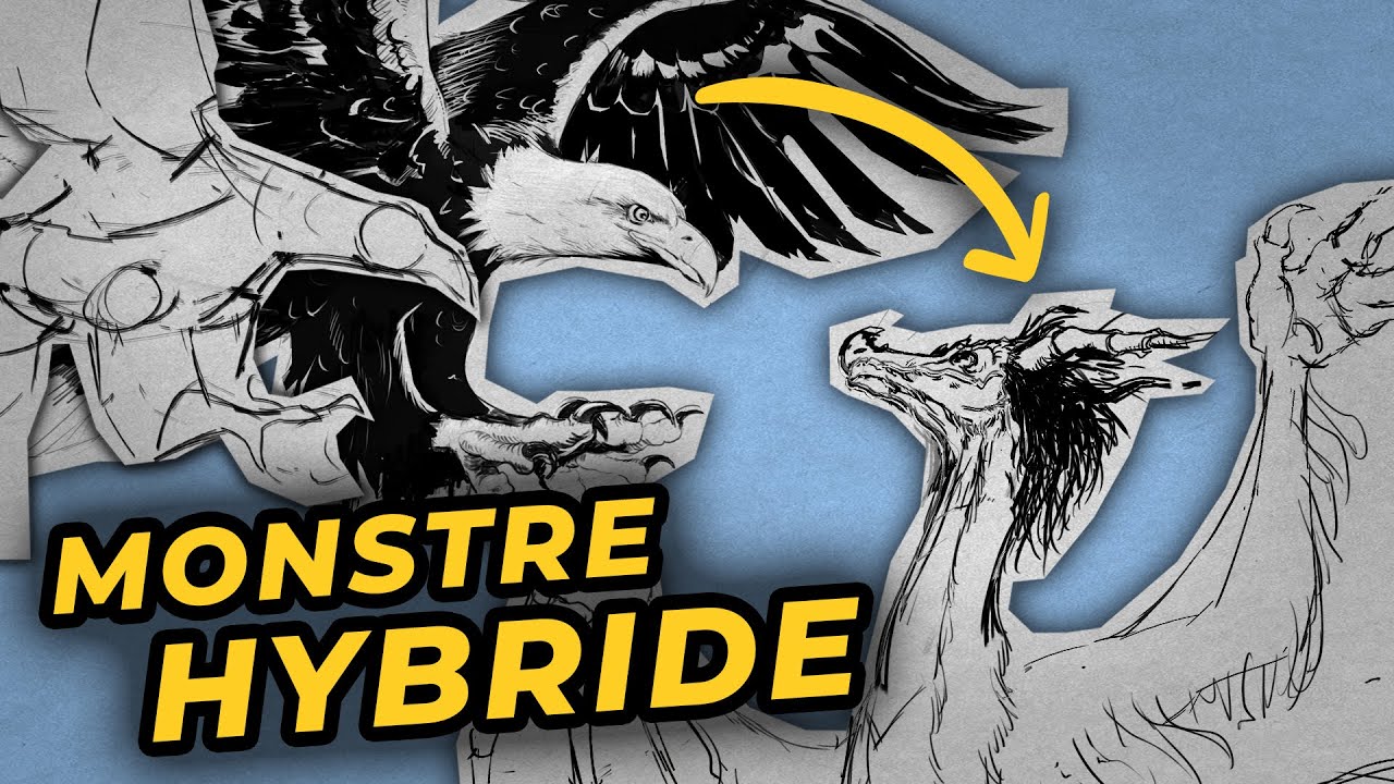 Dragon Vouivre : Créature avec des ailes d'aigle (dessin d'observation)