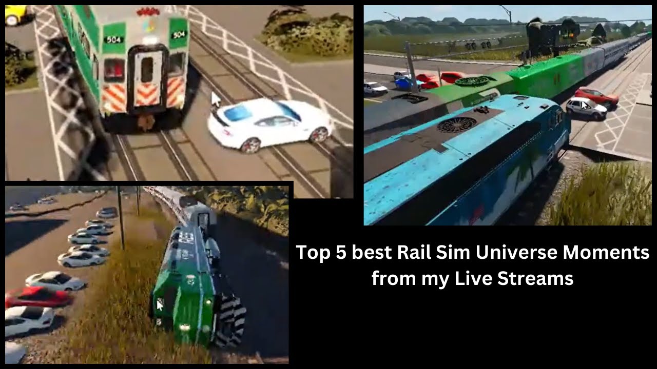 Top 5 best Rail Sim Universe Moments from my Live Streams | Roblox