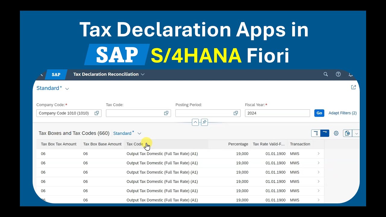 How SAP Fiori Can Help You Manage Tax Declarations Seamlessly! | F2095 and F2096