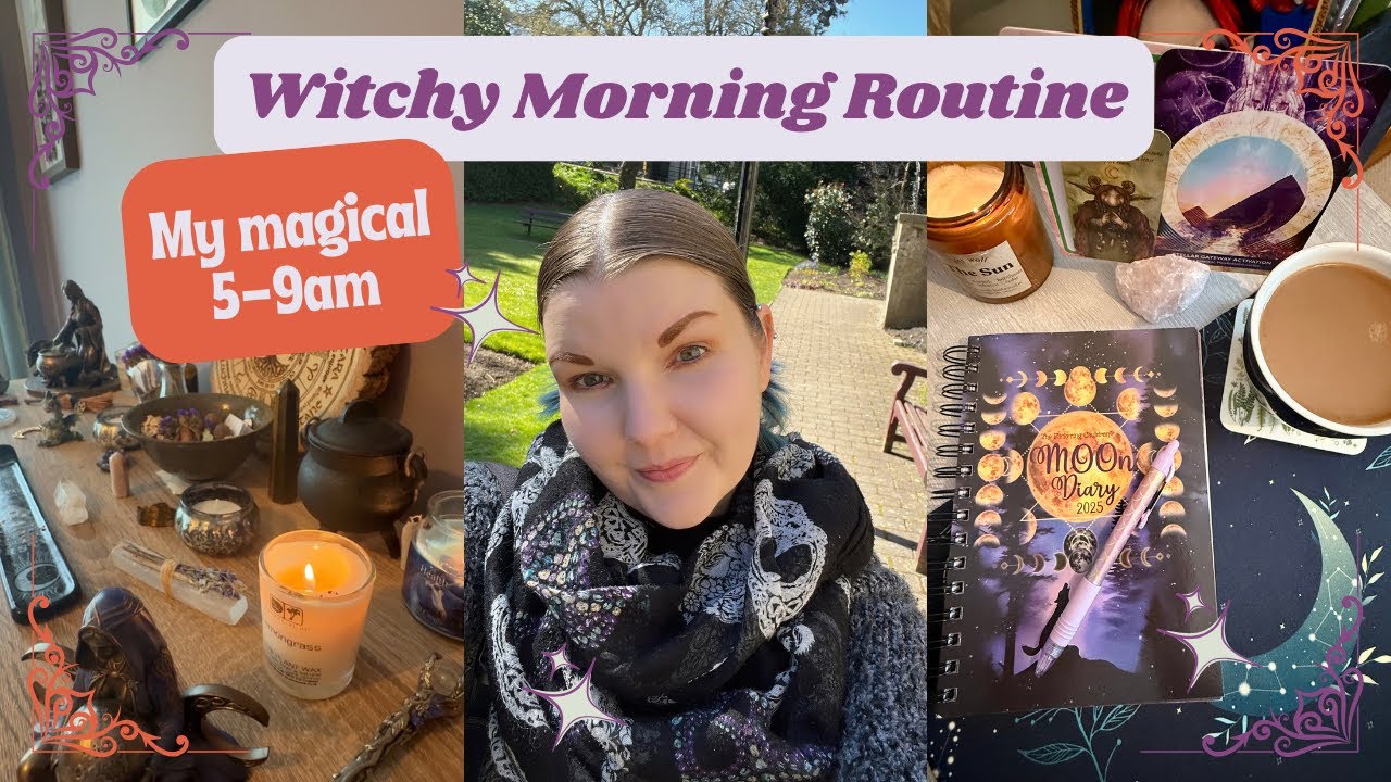 Romanticizing My Morning the Witchy Way 🌿 | Wholesome 5–9am Routine Vlog ✨