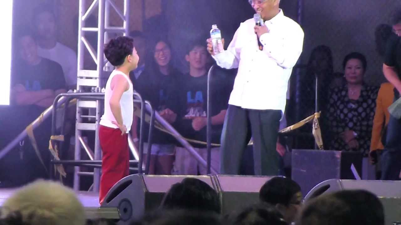 Little Psy from Gangnam Style performs at Los Angeles Korean Festival Foundation 10/5/12 황민우