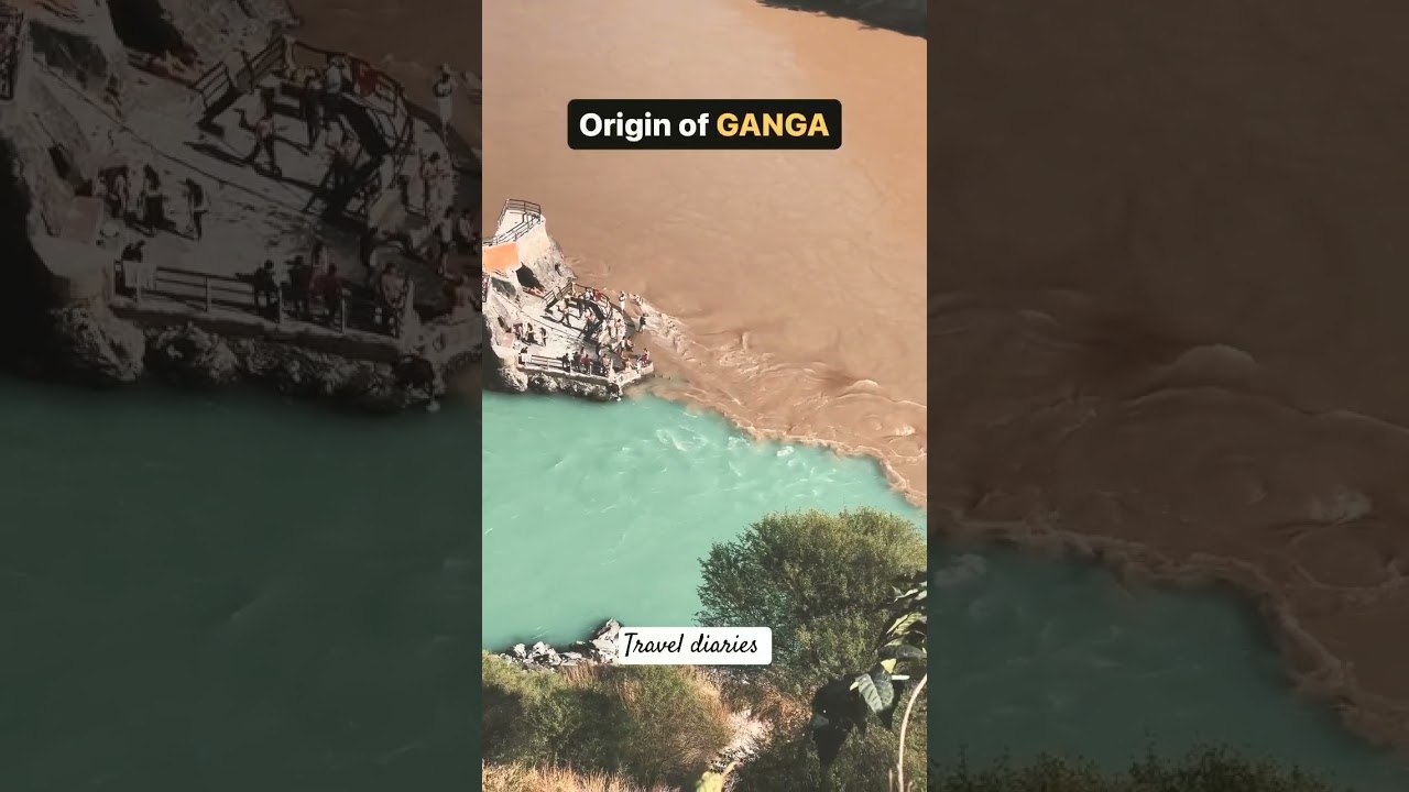 Devprayag, Uttarakhand, Bharat 🇮🇳, Alaknanda meets the Bhagirathi river here and called as Ganga.