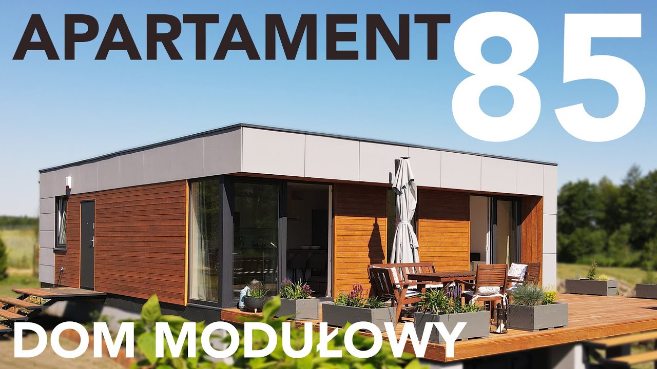 CAŁOROCZNY dom modułowy APT85 - BUDOWA I WYKOŃCZENIE
