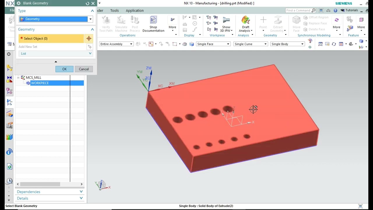 Nx drilling program