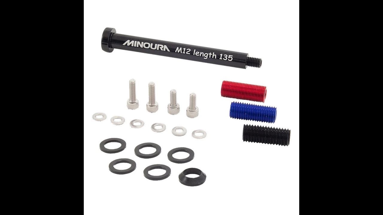 Minoura Thru Axles for Fender and Rack Mounting