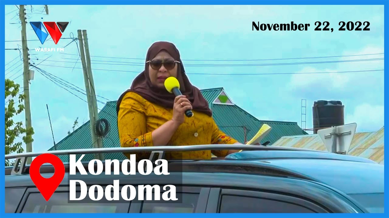 🔴#LIVE: RAIS SAMIA AKIWASALIMIA WANANCHI WA KONDOA - DODOMA