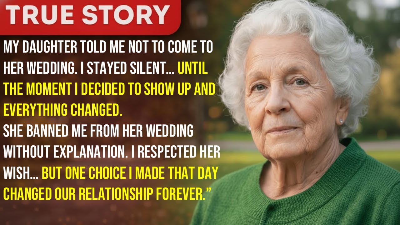 😲Дочь сказала мне не приходить на её свадьбу… Но я всё равно пошла.