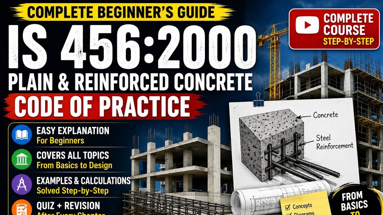IS 456:2000 Explained | Complete Guide to RCC Design & Plain Reinforced Concrete | Civil Engineering