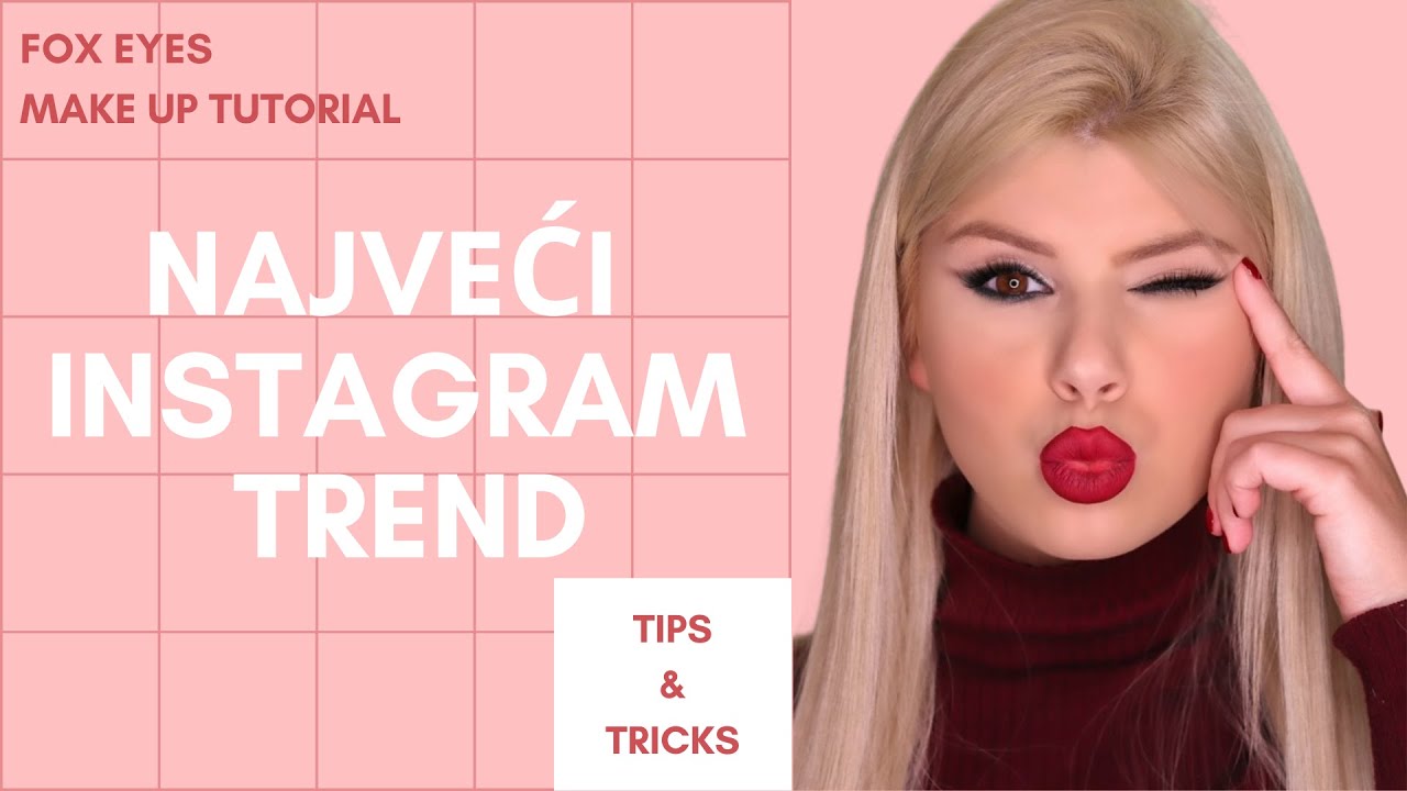 FOX EYES MAKEUP TUTORIAL - MAČKASTE OČI ZA POČETNIKE | #Aries