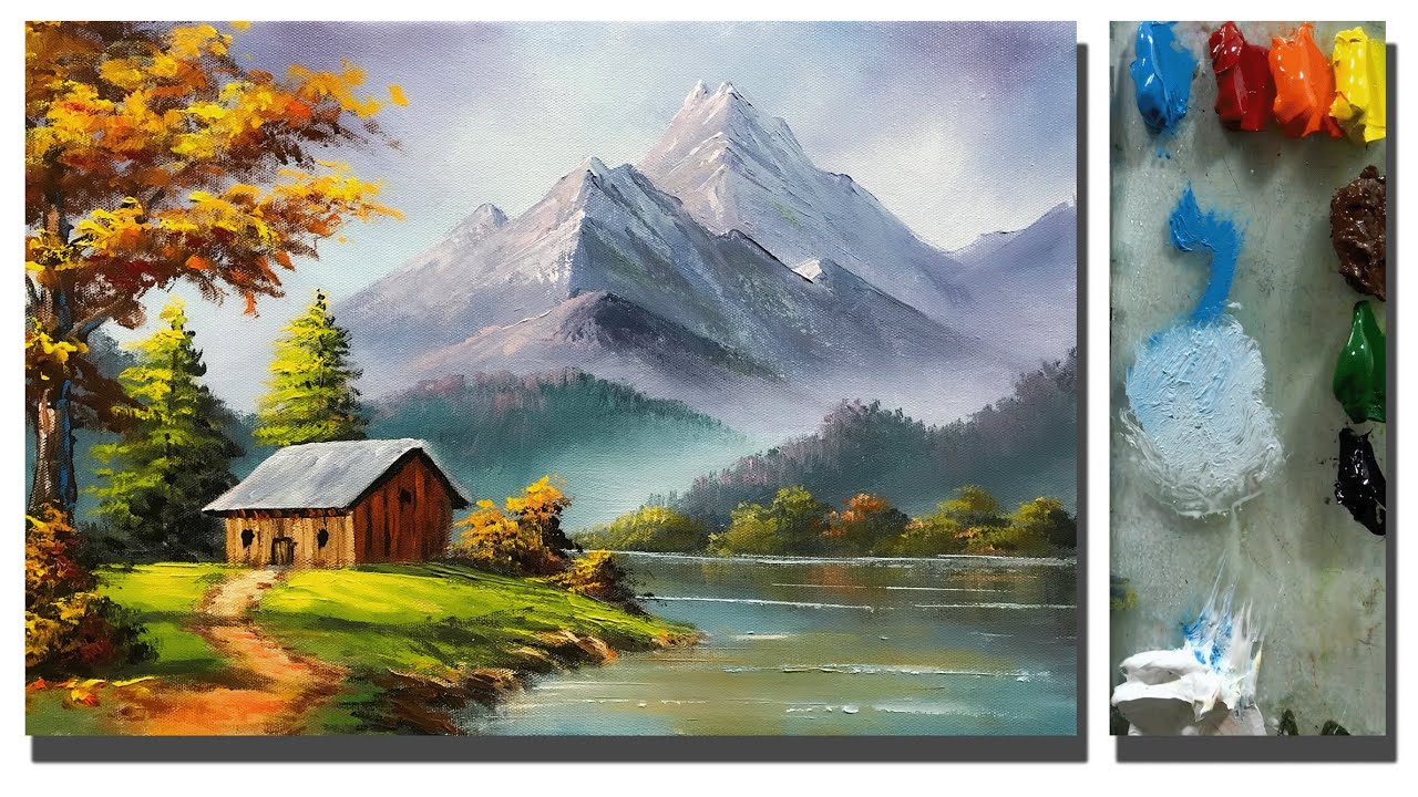 Acrylic Landscape Painting In Time-lapse | Easy Landscape Painting | How to Paint Scenery Landscape