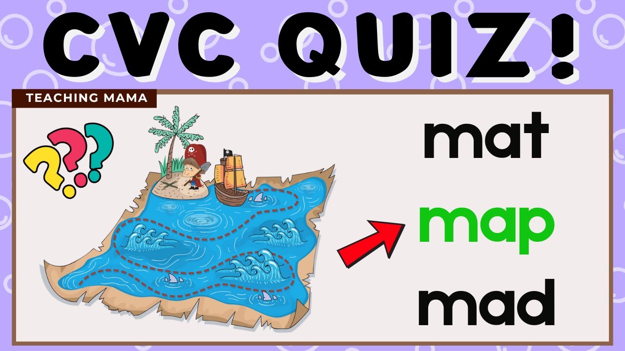 CVC QUIZ! | SIMPLE CVC ACTIVITY FOR KIDS | FUN AND EASY LEARNING VIDEO | TEACHING MAMA