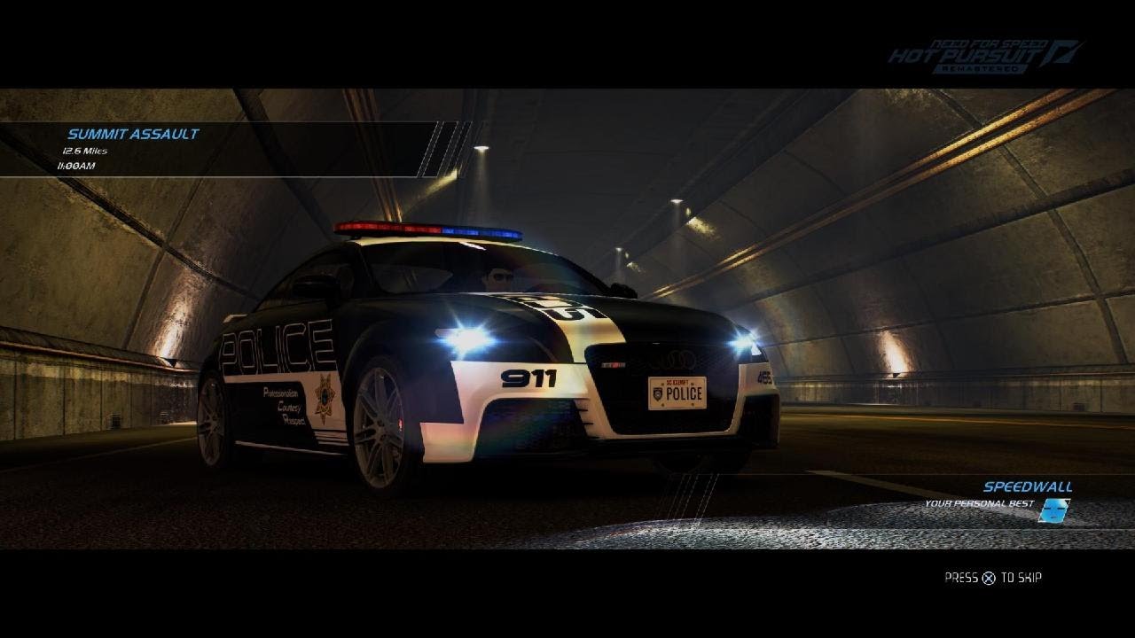 Need for Speed Hot Pursuit Remastered | Summit Assault | Audi TT-RS Police Car