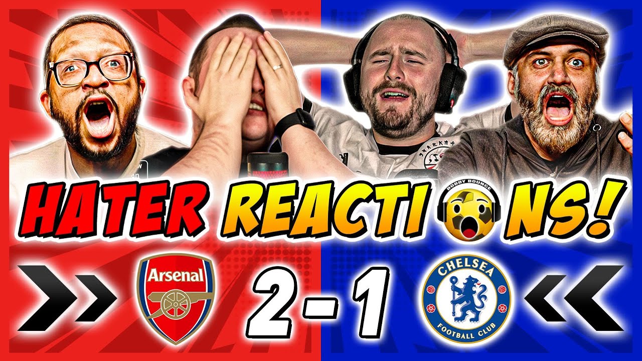 Haters GUTTED 🤣 LAST MINUTE GOAL RULED OUT! Reactions  - Arsenal 2-1 Chelsea