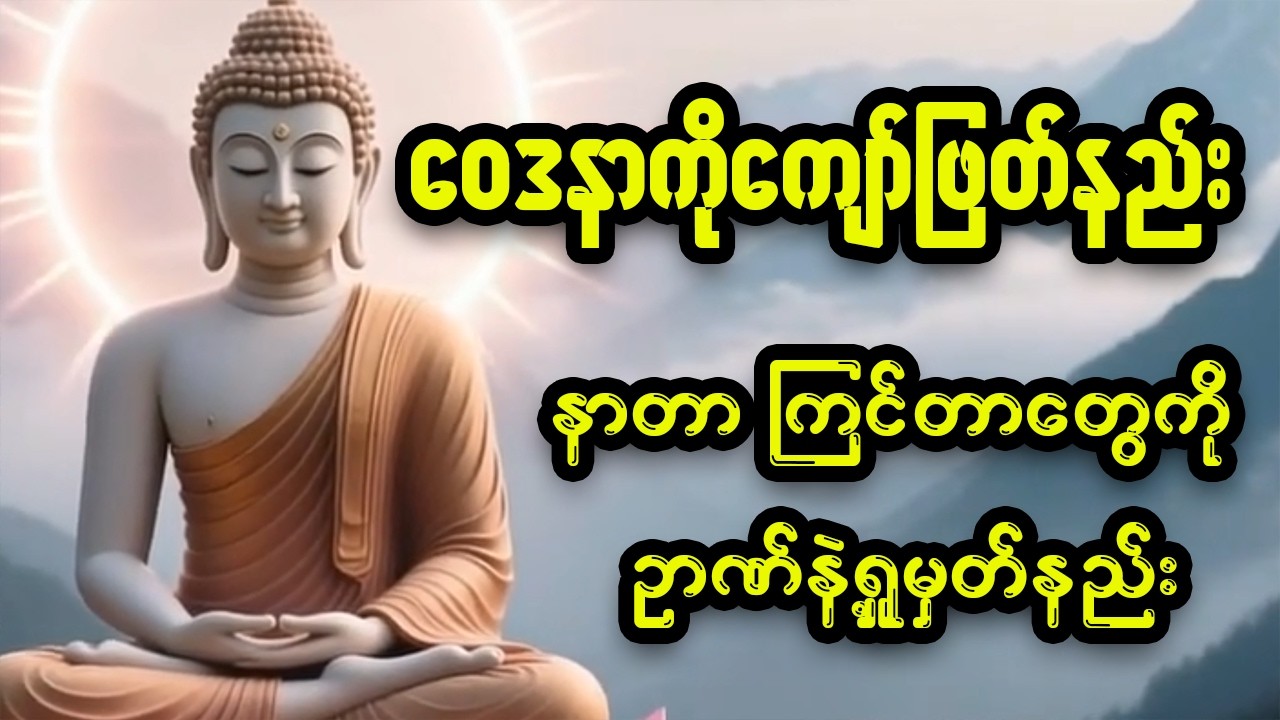 တရားအားထုတ်စဉ် နာကျင်မှုဝေဒနာများကို ကျော်ဖြတ်နည်း (ဝေဒနာရှုပွားနည်း အနှစ်ချုပ်)