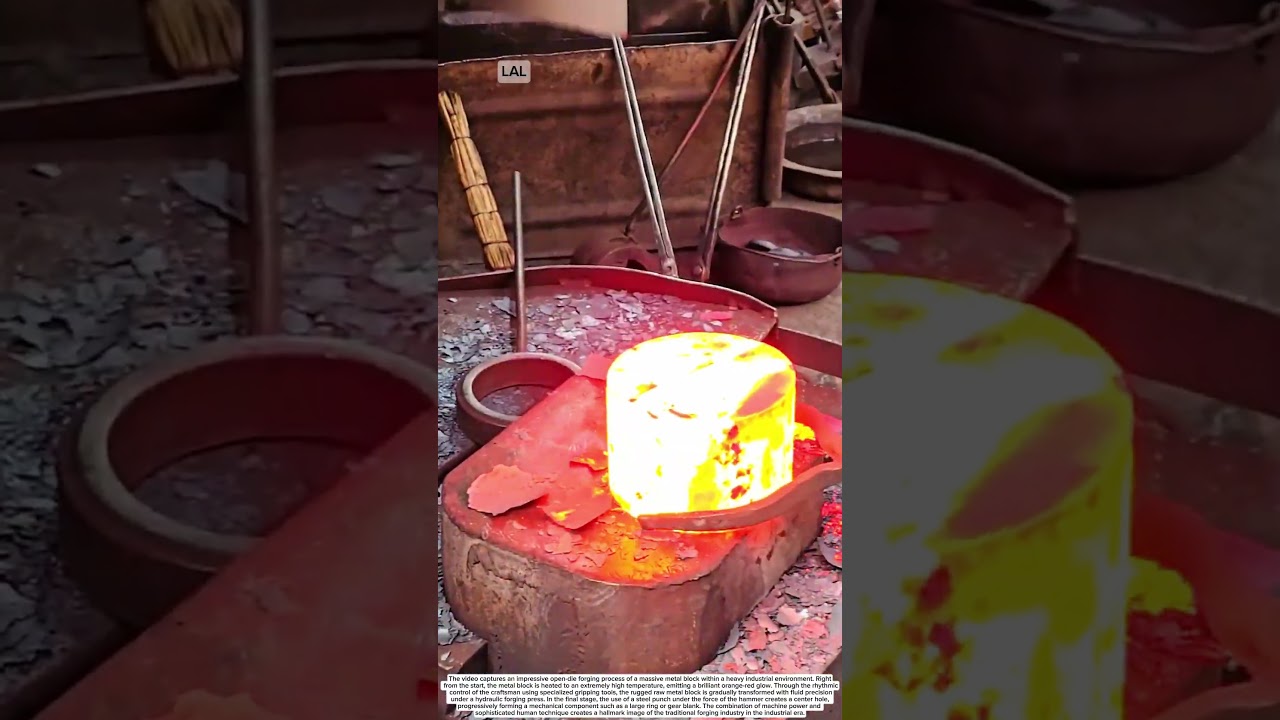 ​Shaping and piercing techniques for red-hot steel blanks