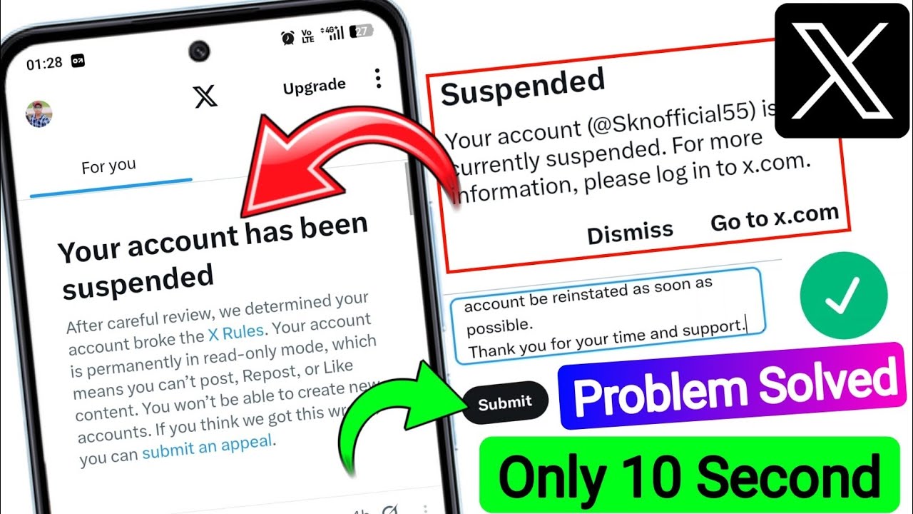 X Account Suspended? UnSuspend in 20&ndash;24 Hours 2026 | 100% Working 