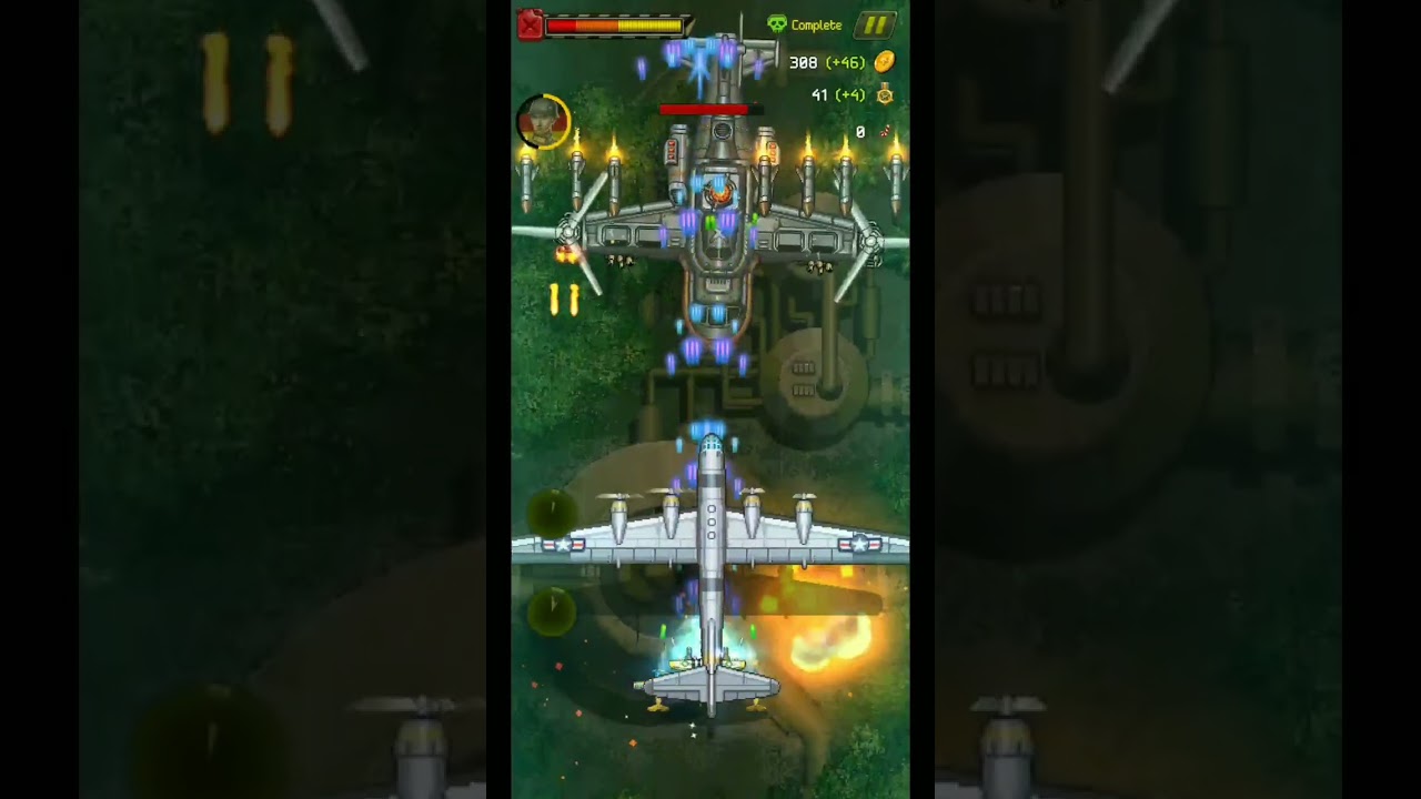 1945 Air Force - Gameplay BOSS Level 210 Easy