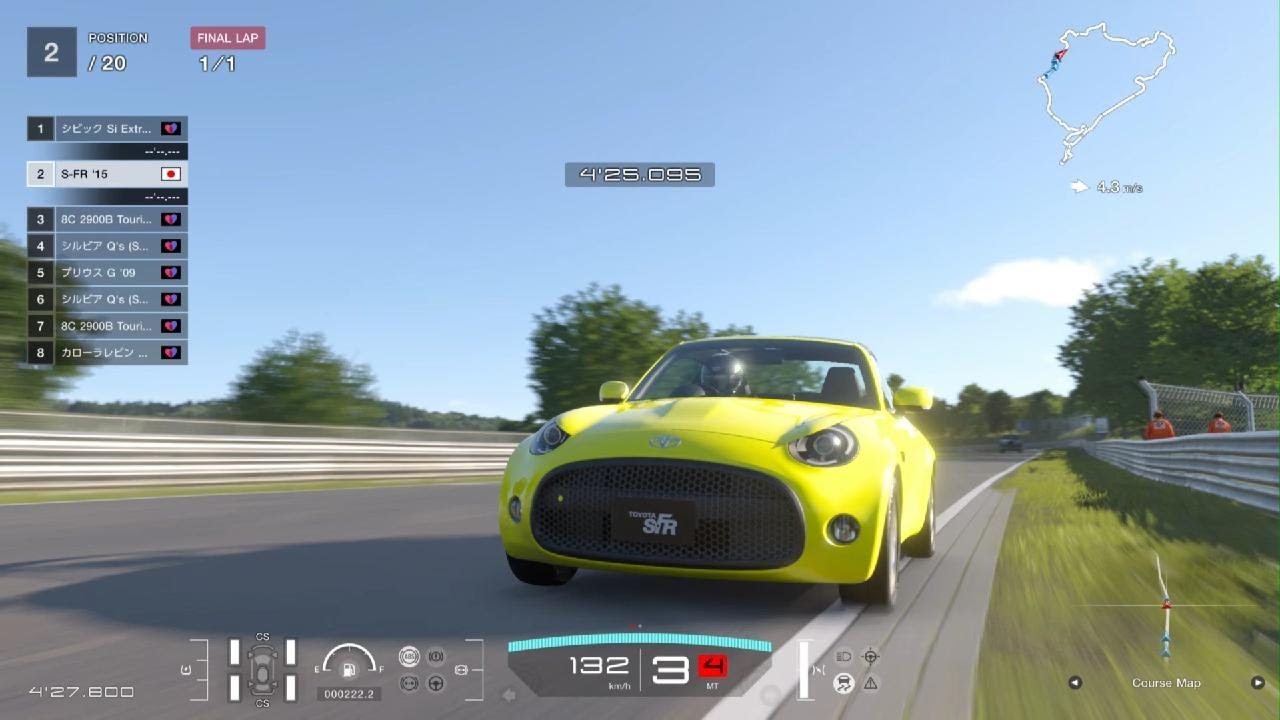 PS5【GT7】TOYOTA S-FR '15:1050kg:Nürburgring:GT Sophy: #GT7 #PS5