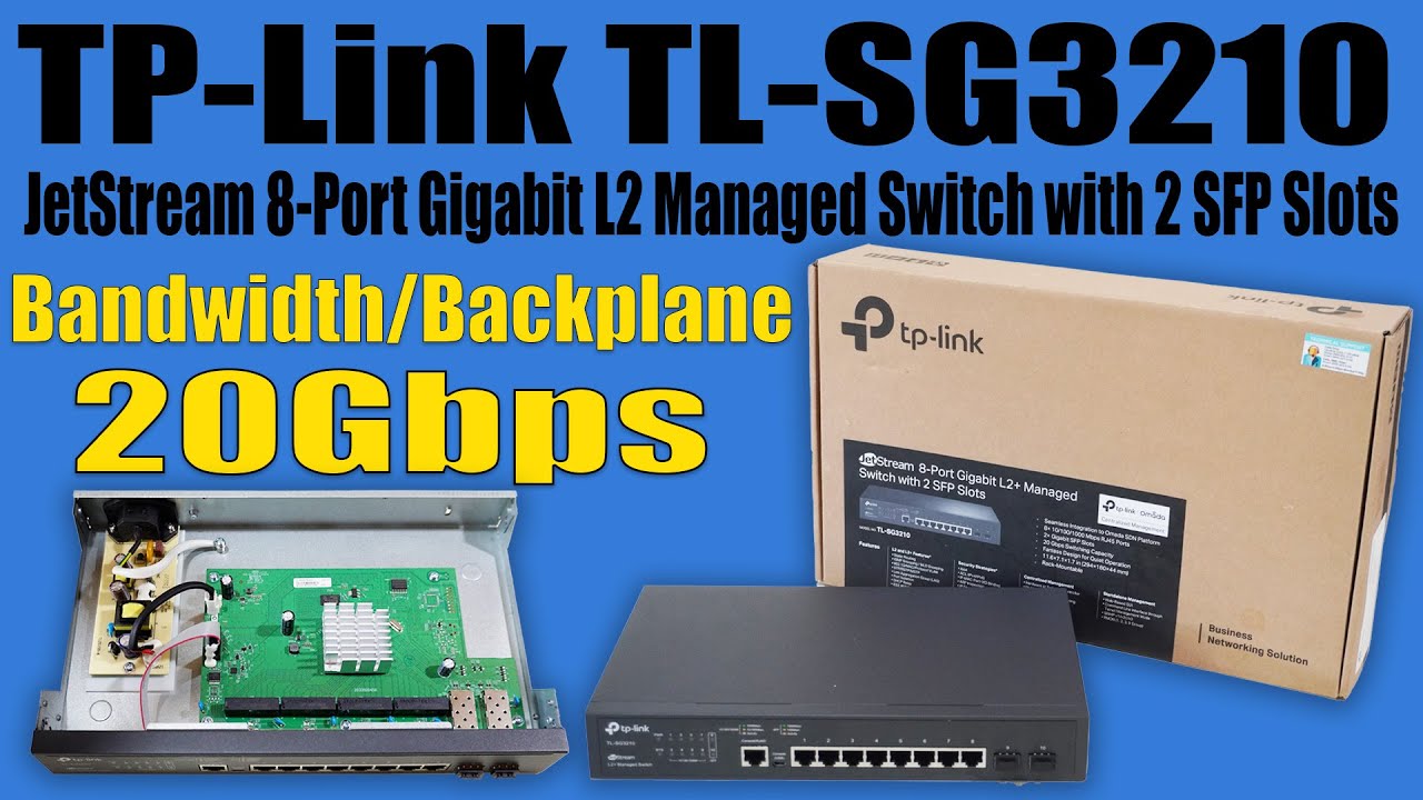Управляемый коммутатор TP-Link TL-SG3210 JetStream 8 портов Gigabit L2 с 2 слотами SFP