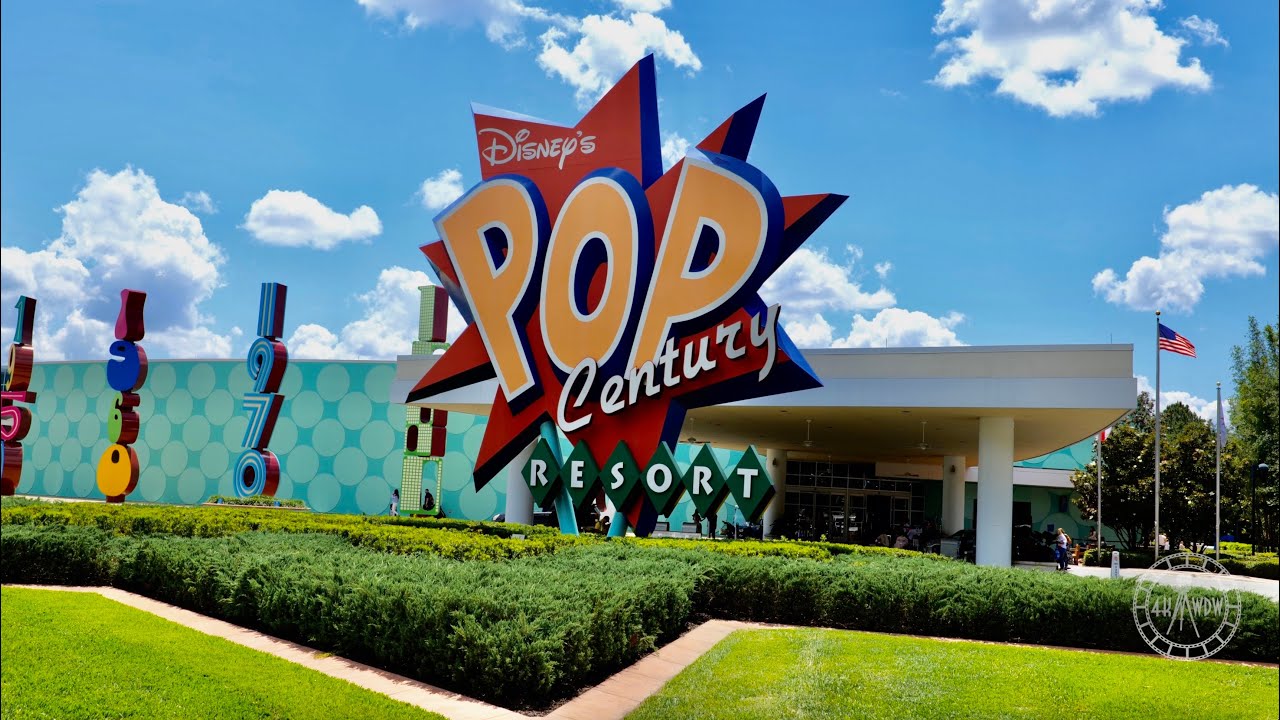 Disney's Pop Century Resort Sights & Sounds in 4K | Walt Disney World Orlando Florida May 2022