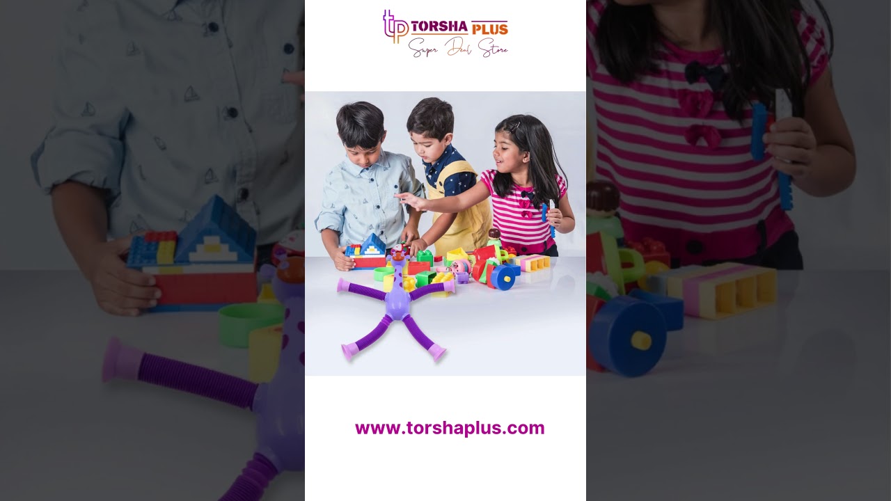 LED Suction Cup Giraffe Toy Set | 3PCS Pop Tubes Sensory Toys for Kids | Best Fidget Toy Gift 2025