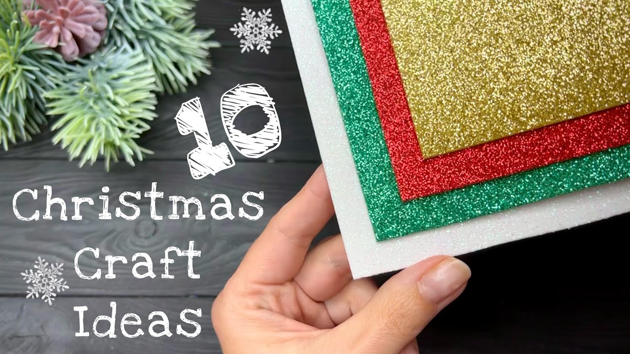 10 ИДЕЙ 🎄 Новогодние поделки Как сделать новогодние украшения