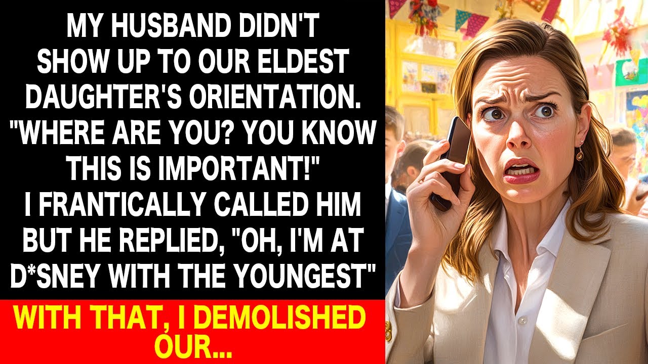 My husband didn't care about our eldest daughter and was never there for her, so I...