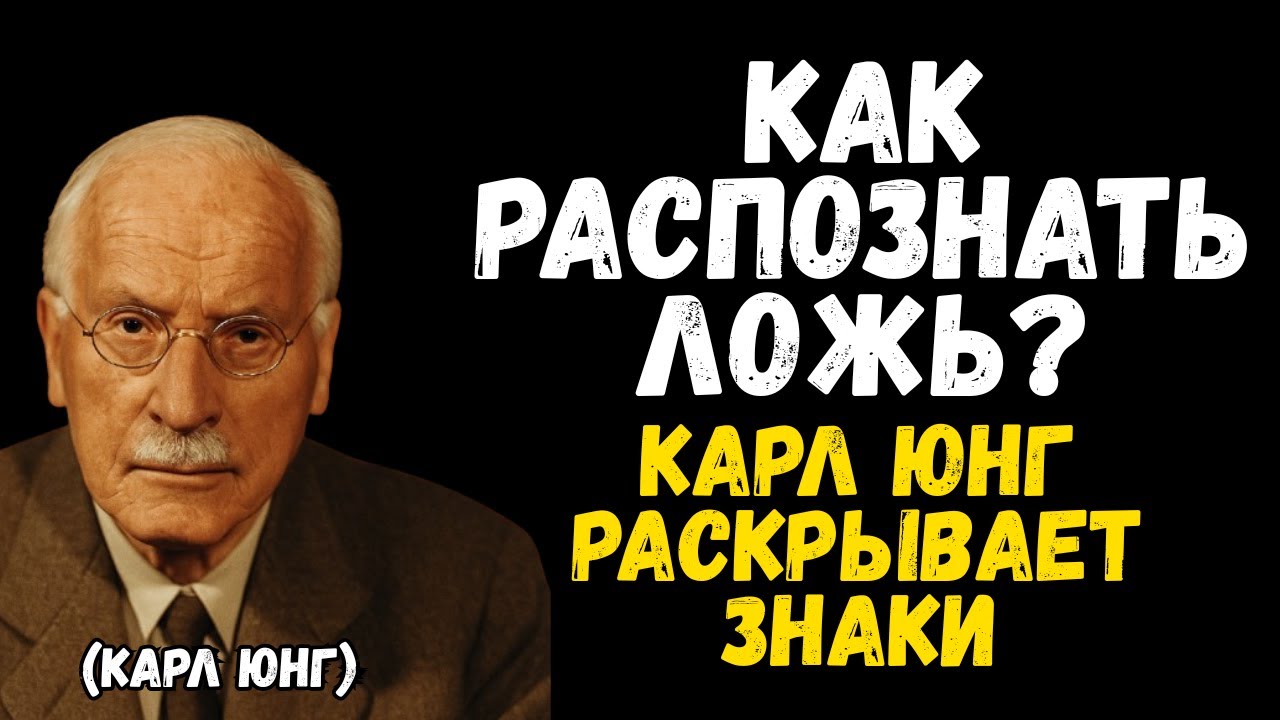 Как распознать ложь?  Карл Юнг раскрывает знаки