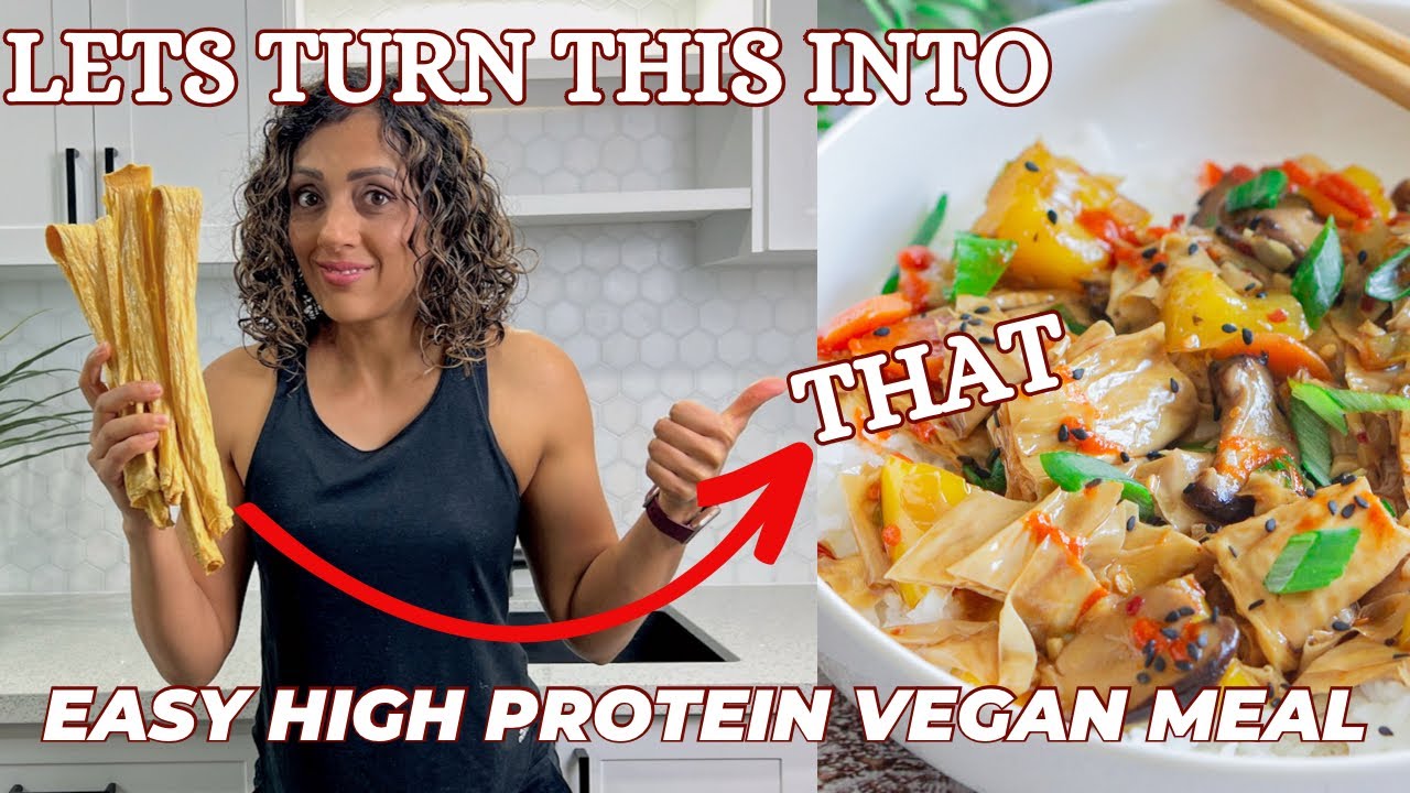 Easy high protein Vegan Meal in 15 minutes | Yuba sticks 