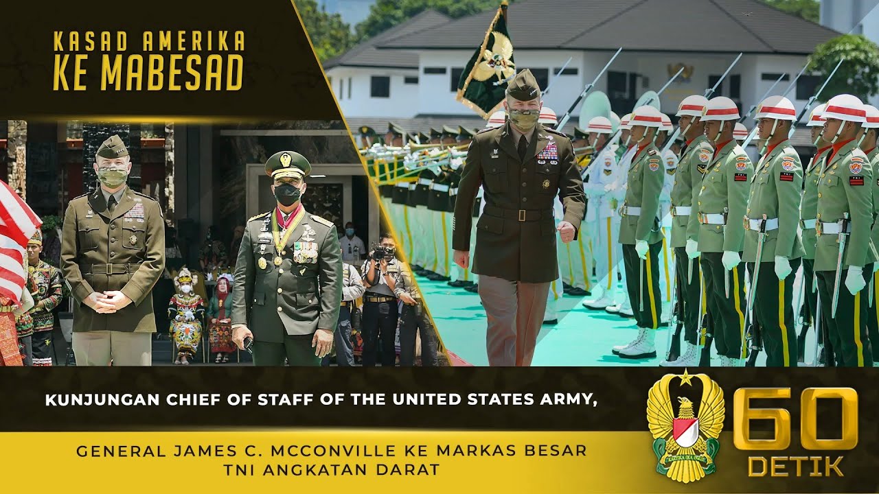 Kunjungan Chief of Staff of the United States Army, General James C. McConville ke Mabesad⁣