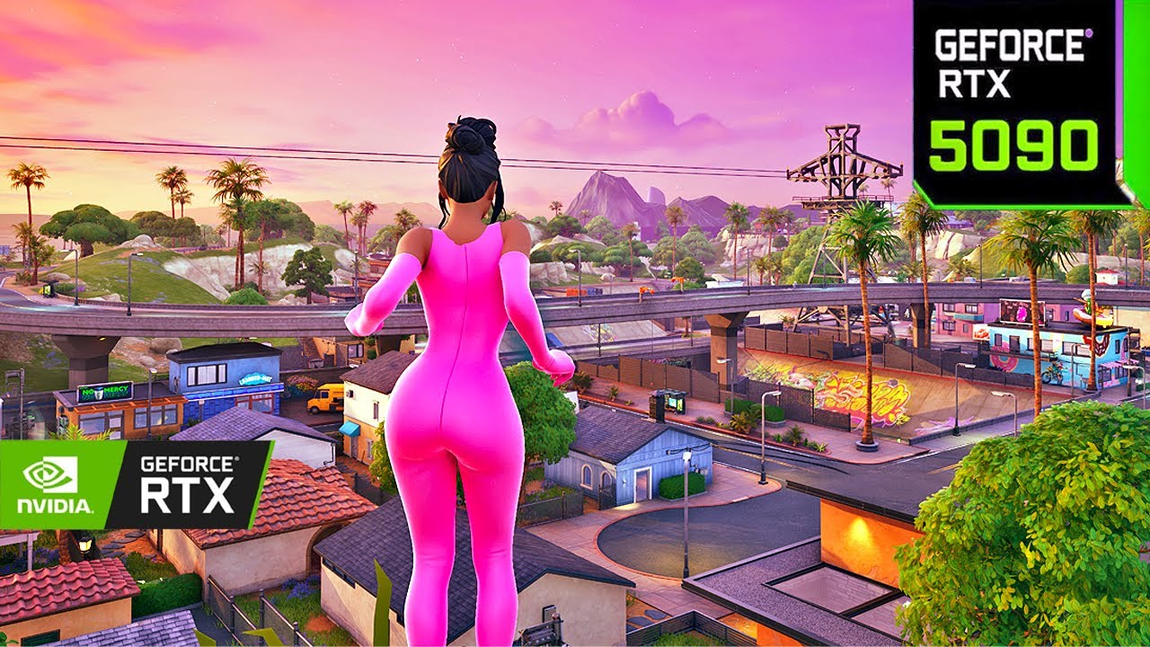 Fortnite Kim Kardashian Skin Gameplay | RTX 5090 4K MAX Graphics + Ray Tracing ON #fortnite