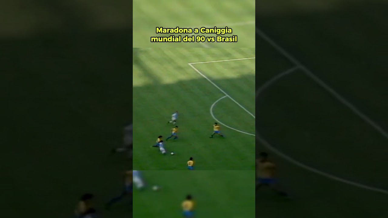 🤯 Maradona a Caniggia, Argentina vs Brasil, mundial de 1990 