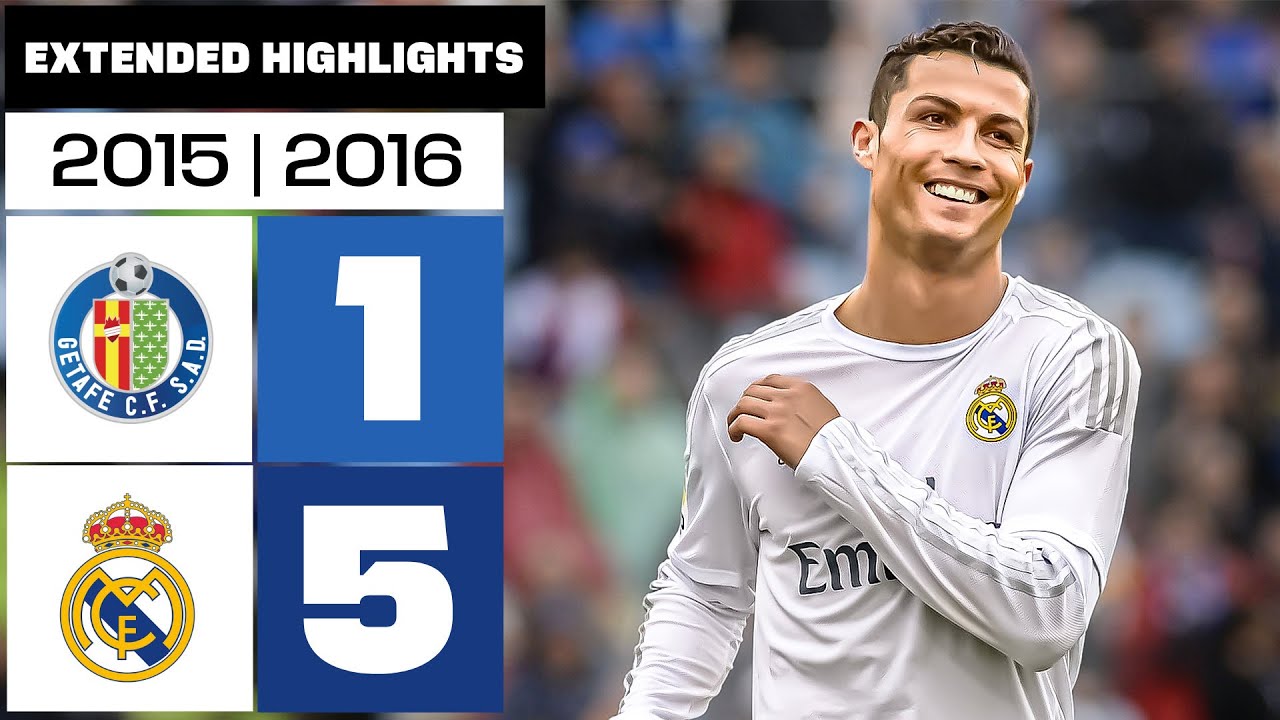 GETAFE CF 1-5 REAL MADRID 2015/16 | RESUMEN ampliado