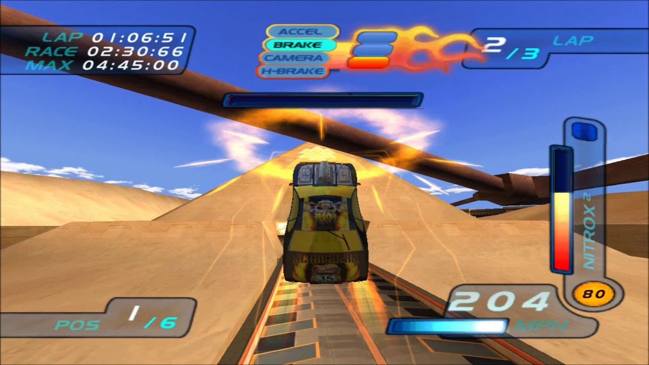 Hot Wheels World Race Overbored 454 on Pyramid Run