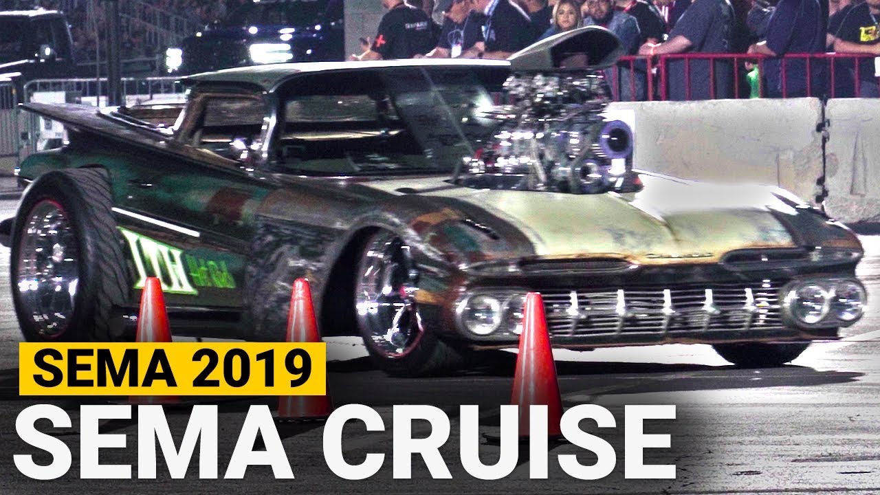 Leaving SEMA Show 2019 - 98 Minutes of Custom Cars in 4K!