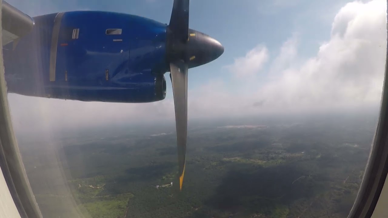 LANDING | MASwings Aerospatiale ATR72-500 MH3653: Sibu SBW  FROM Miri MYY | CNY2024