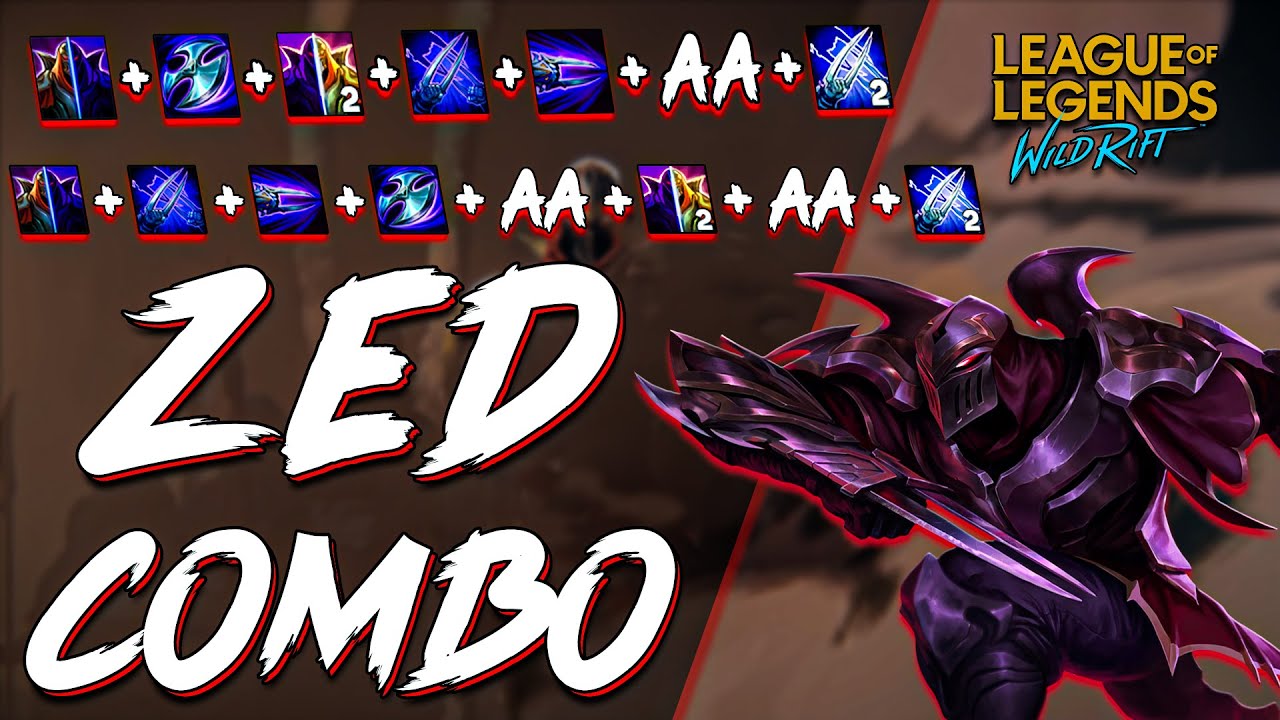 LOL WILD RIFT | ЗЕД КОМБО | ZED COMBO
