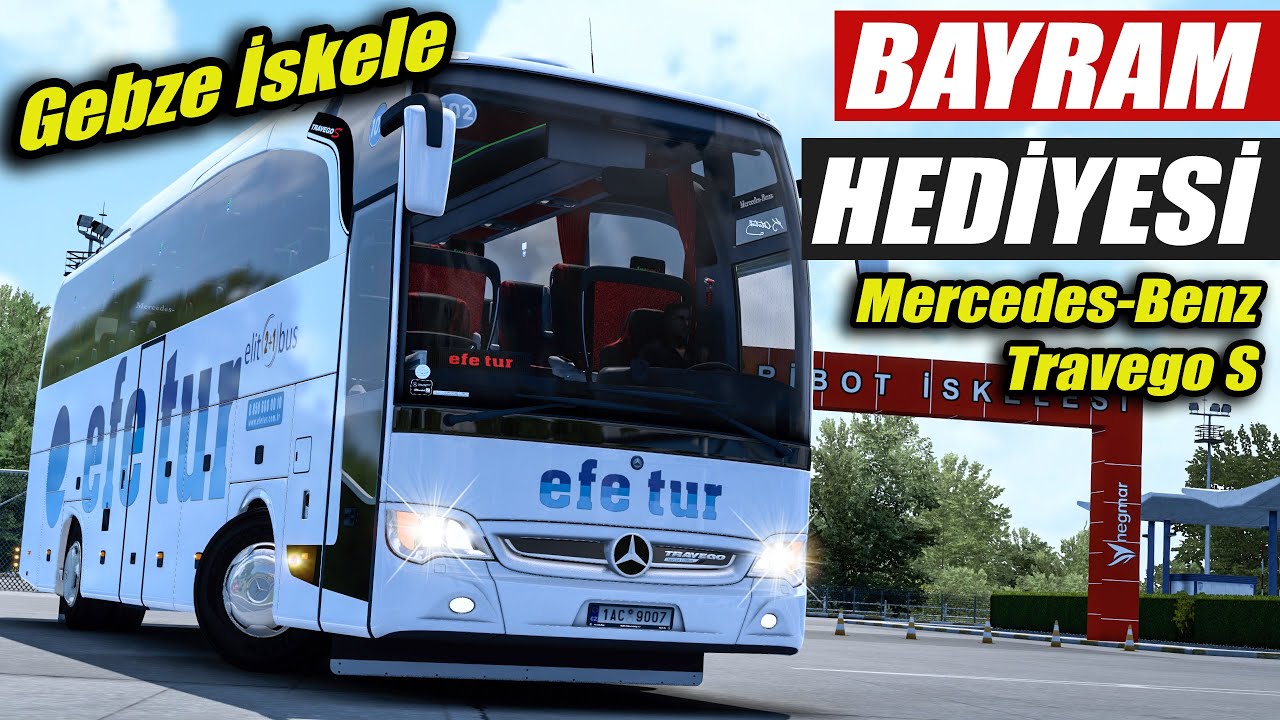 BAYRAM HEDİYESİ MERCEDES-BENZ TRAVEGO 15SHD // GEBZE İSKELEDEN ÇIKIYORUZ !!