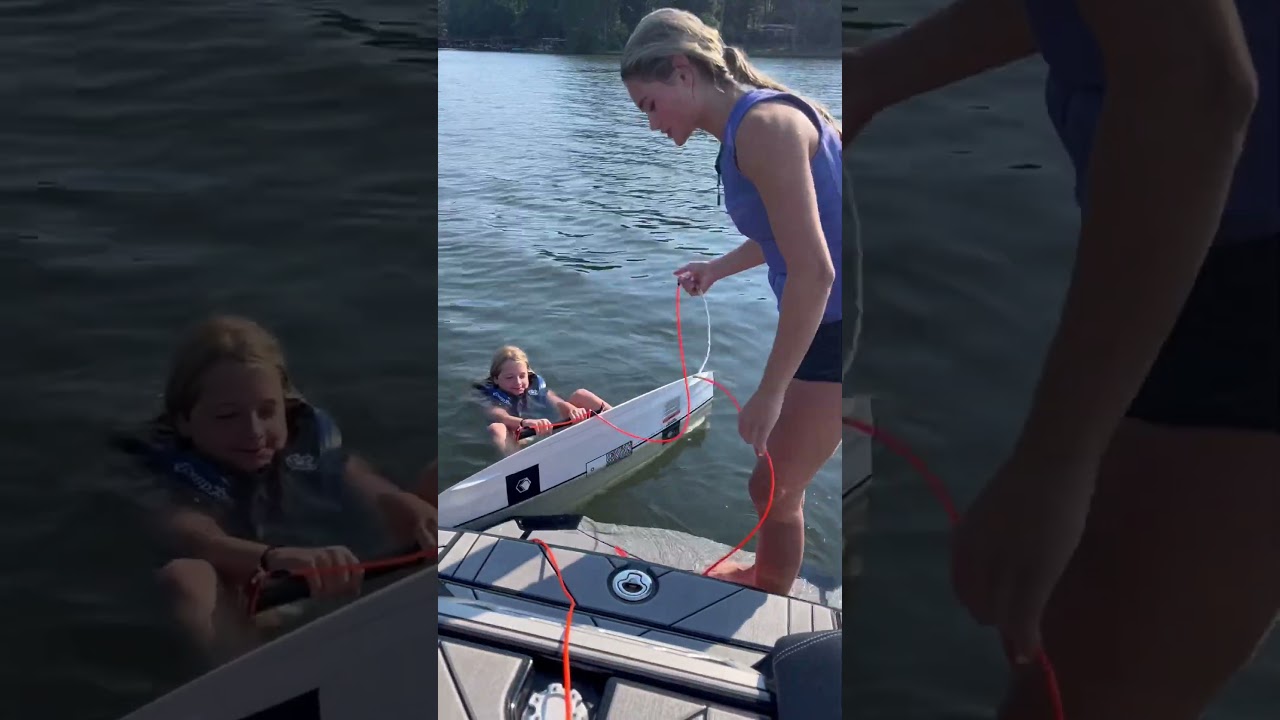 How to stand up on a wakeboard. #wakeboarding