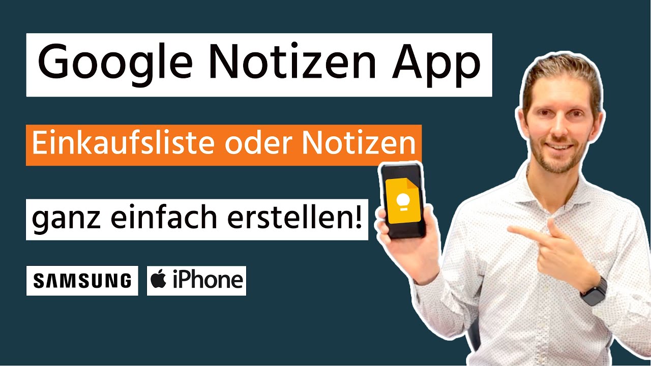 Google Notizen App | Einkaufsliste & Reisepackliste ganz einfach erstellen (Samsung/iPhone)
